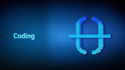 Coding and Programming Concept: Digital Innovation in Software Development,  coding illustration, programming design, web development, artificial intelligence, machine learning.