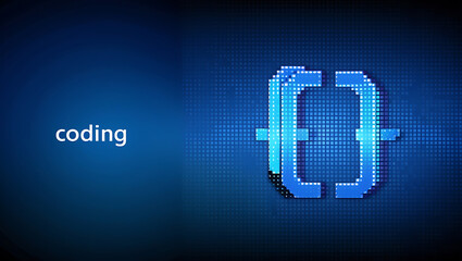 Coding and Programming Concept: Digital Innovation in Software Development,  coding illustration, programming design, web development, artificial intelligence, machine learning.