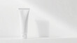 © Юлия Васильева - White cosmetic tube mockup on a white background. 3d rendering