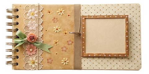 Wall Mural - Vintage Scrapbook Album Design