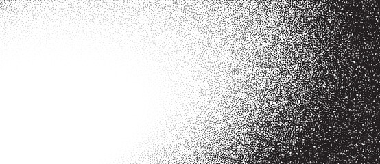 Fototapete - Abstract art background with dots. Stipple effect with chaotic noise.