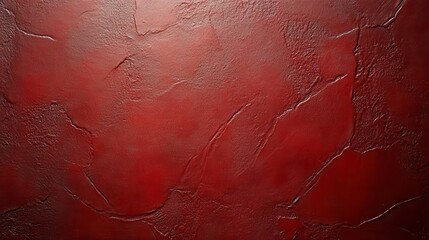 Wall Mural - Abstract red textured background with a dark, mottled appearance and subtle cracks. The surface is uneven and speckled with lighter red accents