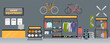 © Mykola Syvak - Sport shop design interior offering gym equipment, different sporting goods and activewear