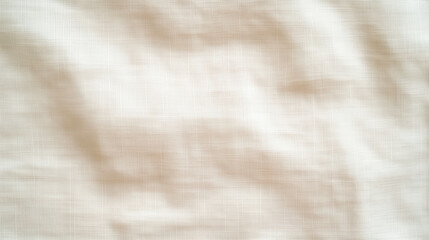 Fototapete - Soft beige fabric texture with subtle wrinkles and folds, ideal for backgrounds