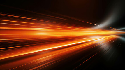 Wall Mural - orange light effect in motion with dynamic lines creating energetic visual impact