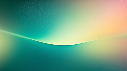 Poster - Elegant abstract digital artwork featuring a smooth gradient color transition from dark green to light blue with a slightly grainy texture. The gradient flows diagonally from the top left to the botto