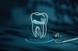 © MediaStockAI - Holographic Tooth Model Shows Dental Anatomy Details