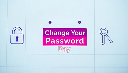 card with a welcome Pass word Power  One Change Can Keep You Safe The Key to Cybersecurity A Fresh Password 