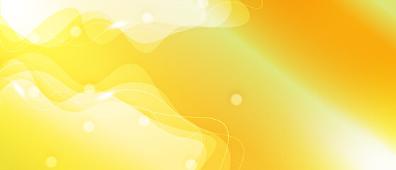 Trendy yellow abstract technology design template for web