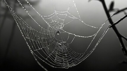 Halloween spiderweb ai generated background