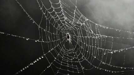 Halloween spiderweb ai generated background