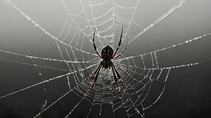 Halloween spiderweb ai generated background