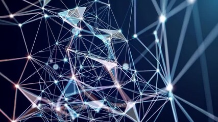 Aufkleber - Exploring the connections of futuristic technology through abstract design and vibrant patterns