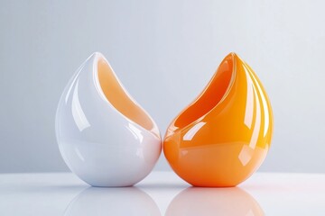 Poster - A simplistic design of two figures, one sitting with a concerned posture while the other offers comfort, depicted with gentle lines and soft pastels on a clean white backdrop