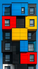 Wall Mural - Colorful Building Blocks Illustration