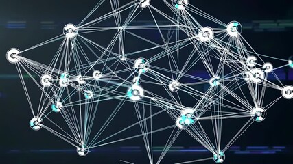 Fototapete - Exploring the intricate patterns of technology and connectivity in a digital network environment