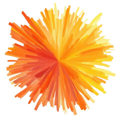 Wall Mural - bright abstract burst of orange and yellow colors for vibrant designs