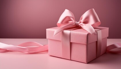 Sticker - pink gift box