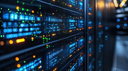 Illuminated Data Center Servers: A Glimpse into the Digital World