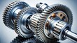 © sasiprapa - Complex Intermeshing Gears Precision Engineering and Mechanical Components