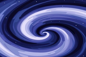 Wall Mural - swirling galaxy in blue and purple abstract cosmos design