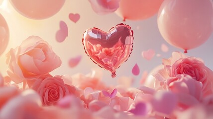 Poster - A soft vector background featuring multiple hearts in varying sizes and shades of pink and red, ideal for love and affection themes.


