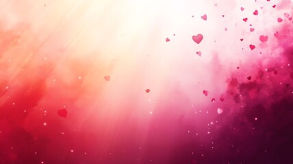 Poster - A soft vector background featuring multiple hearts in varying sizes and shades of pink and red, ideal for love and affection themes.

