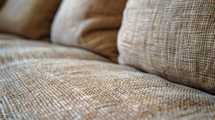 Wall Mural - Close-up photo of sofa fabric texture