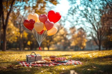 Aufkleber - Special vector background for Valentine's Day or love-themed designs, with hearts, soft colors, and elegant patterns.