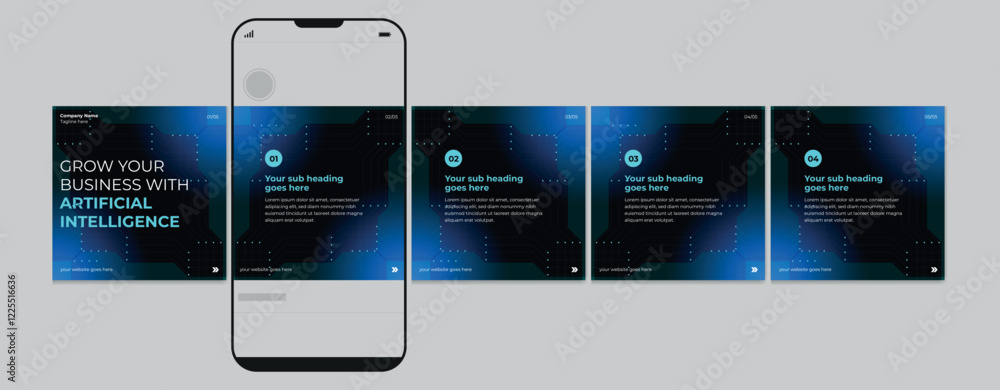 LinkedIn Carousel Post Design, editable social media Instagram carousel ...