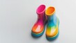 © Rere_Art151 - Colorful Rainbow Patterned Childrens Rain Boots