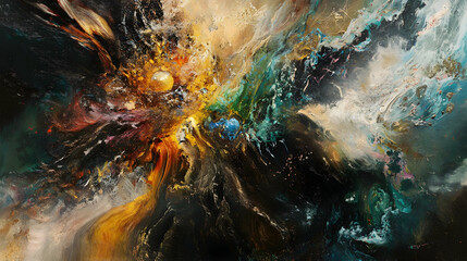 Wall Mural - the power of ai, an artistic representation of artificial intelligence and its potential in abstract