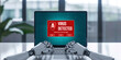 © InfiniteFlow - Virus warning alert on computer screen detected brisk cyber threat , hacker, computer virus and malware