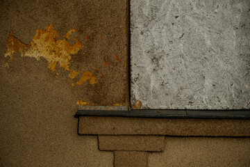 Wall Mural - brown cement wall with closed windows