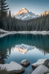 Wall Mural - Mountain Background