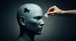 © Alexandr - Hand placing a puzzle piece into a mannequin's head, symbolizing mental clarity