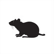 © MDSUMON - Minimalist mouse Silhouette in Black