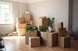 © Anton - Moving to a New Home: Cardboard Boxes and Cleaning Supplies for your Empty House or Apartment