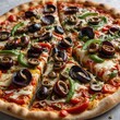 © M - a super supreme pizza with thick crust loaded with tomato sauce, pepperoni, cheese and infused with a freshly made batter dough that gives a crispy crunchy sound when eaten