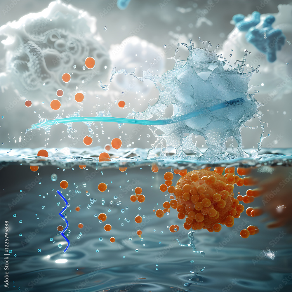 Visual Aid Depicting the Dynamic Process of Osmosis in a Detailed and ...