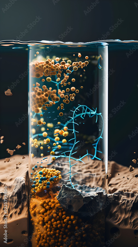 Visual Aid Depicting the Dynamic Process of Osmosis in a Detailed and ...