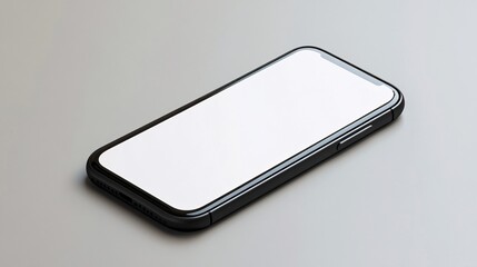 Aufkleber - Modern smartphone showing blank screen lying on table