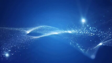 Wall Mural - seamless 4k loop animation featuring slow motion glowing particles floating gracefully against a sof