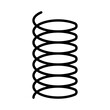 © Krupal - Flexible spring icon outline set sign