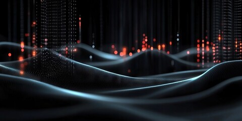 Wall Mural - digital background perfect for tech processes, neural networks, artificial intelligence, data transf