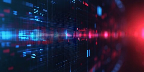 Wall Mural - digital background perfect for tech processes, neural networks, artificial intelligence, data transf