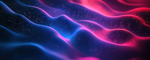 Wall Mural - digital background perfect for tech processes, neural networks, artificial intelligence, data transf