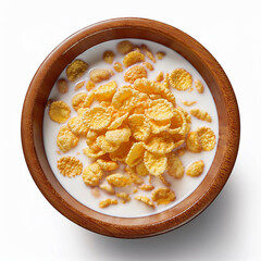 Wall Mural - Cornflakes with Milk