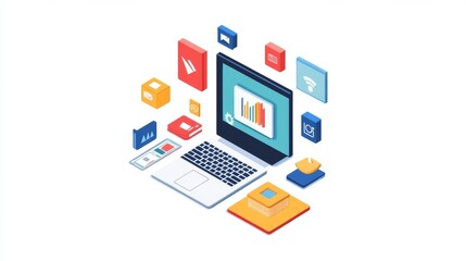 Software development coding process concept. Programming, testing cross platform code, app on laptop, tablet, phone. Create, editing script desktop and mobile devices. Technology software of business.