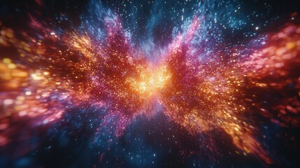 cosmic journey through a nebula: a hyper-realistic space visualization